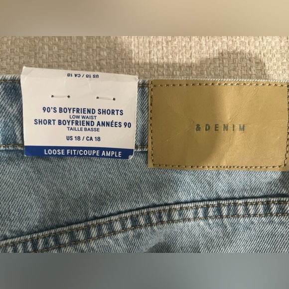 H&M 90s Low Rise Denim Shorts | NWT Size 18 - Picture 3 of 7